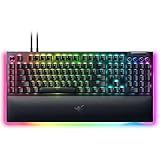 Razer BlackWidow V4 Pro Wired Mechanical Gaming Keyboard: Green Switches Tactile & Clicky - Doubleshot ABS Keycaps - Command Dial - Chroma RGB - Magnetic Wrist Rest - Snap Tap