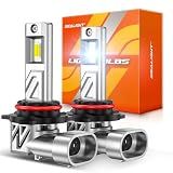 SEALIGHT 9012 Light Bulbs, 900% 44000LM Super Brighter than Original Bulb, 1:1 Real Size, 6500K Cool White LED Bulb for Car Powersports ATV/UTV, Pack of 2