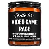 Younift Funny Video Game Rage Candle, Gamer Gifts, Gaming Gifts for Men, Video Game Lovers, Cool Fathers Day, Birthday Presents for Gamers Men, Dad, Boyfriend, Husband, Teen Boys, Girls - 9 oz