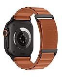 Alpine Loop Compatible With Apple Watch Ultra 3/Ultra 2/Ultra, 49mm 46mm 45mm 44mm 42mm 41mm 40mm 38mm Alpine Nylon Watch Band for iWatch Ultra/SE 3/SE 2/SE Series 11 10 9 8 7 6 5 4 3 2 1 (A-Terra Cotta, 44/45/46/49/42mm-(Series 1/2/3))