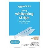 Amazon Basics 10 Day Teeth Whitening Strips Kit, 10 Treatments, 1-Pack (Previously Solimo)