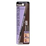 Maybelline Express Brow Ultra Slim Eyebrow Makeup, Brow Pencil with Precision Tip and Spoolie for Defined Eyebrows, Deep Brown, 1 Count