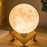 Mydethun 7.1 Inch Large 16 Colors Moon Lamp – Valentine Gifts for Women with 148 Combination Modes, Remote/Touch Control, Rechargeable LED Night Light, Party Favors Décor