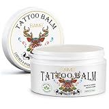 Tattoo Aftercare Balm – 100% Natural Tattoo Care Cream with Shea, Mango & Aloe – Soothes, Hydrates & Prevents Fading – Petroleum-Free Tattoo Lotion for Fresh Ink & Daily Maintenance, 5 Oz