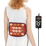 UTK Heating Pad for Back Pain Relief, Far Infrared Heating Pads with 20 Natural Jade Stones, Heating Fast, Hot Enough, Auto Shut Off, Smart Controller, 55'' Large Size Heat Pad for Back