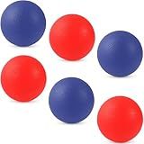 Liberty Imports 6 PCS Replacement Trackball Sport Chuck and Catch Ball Lacrosse Plastic Lightweight Balls Toy for Classic Outdoor Launch Games