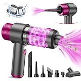 EYYA Handheld Cordless Car Vacuum Cleaner, 4-in-1 Portable Mini Car Vacuum Cleaner, 15000PA High Power & Air Duster with LED Light for Home Office