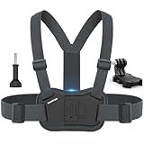 Sametop Chest Mount Harness Strap Body Mount Chesty Compatible with GoPro Hero 13 12 11 10 9 8 7 6 5 Session AKASO DJI Osmo Action Cameras - Balance Stability and Comfort Performance
