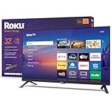 Roku Smart TV 2026 – 32-Inch Select Series, 720p HD TV – Roku TV with Voice Remote – Flat Screen LED Television with Wi-Fi for Streaming Live Local News, Sports, & Movies – Bluetooth Headphone Mode