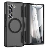 Magnetic for Samsung Galaxy Z Fold 4 Case with Hinge Protection Black