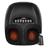 JZBRAIN Shiatsu Foot Massager Machine with Heat : Deep Kneading Foot Massager with Vibration & Compression for Plantar Fasciitis & Neuropathy - for Women & Men,Relax for Home Office Use