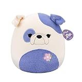 Squishmallows Original 14in Galina The Cream and Periwinkle Bulldog – Official Jazwares Plush (Large)