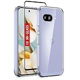 Guarishel for Google Pixel 9a Case: Military-Grade Shockproof Phone Cover with Tempered Glass Screen Protector, Anti-Scratch & Reinforced Bumpers - Crystal Clear