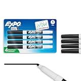 EXPO Low Odor Dry Erase Markers, Fine Tip, Black, 4 Count - Home Organization, Study Supplies