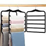 Closet Organizers and Storage, 3 Pack Pants Hangers Space Saving