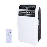 Shinco 12,000 BTU Portable Air Conditioner, Portable AC Unit with Built-in Cool, Dehumidifier&Fan Modes for Room up to 400 sq.ft, with Remote Control, 24 Hour Timer, Installation Kit