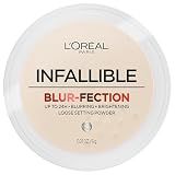 L'Oreal Paris Infallible Blur-fection Longwear Loose Setting Powder, Blurring Face Powder With Up to 24HRs of Wear, Translucent Light, 1 Kit