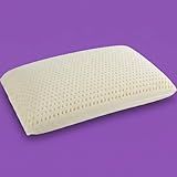 Artka Talalay Latex Sleeping Pillow, Soft Bed Pillow with Cotton Pillowcase Helps Relieve Pressure, Premium Pillow for Side, Back, and Stomach Sleepers to Get a Restful Sleep (1, Queen (Mid Loft))