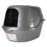 Nature's Miracle Hooded Flip Top Cat Litter Box with Charcoal Filter
