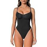 herslims Shapewear Tummy Control Bodysuit Thong: Sculpting Shaper Tank Top Shapewear Bodysuit: Snatched Waist Slimming Body Suits