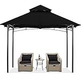 MASTERCANOPY Outdoor Garden Gazebo for Patios with Stable Steel Farme (9x9, Black)