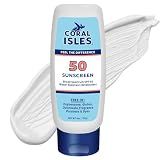 Coral Isles SPF 50 Sunscreen Lotion Reef Compliant Broad Spectrum 6 Fl Oz