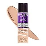 COVERGIRL & Olay Simply Ageless 3-in-1 Liquid Foundation, Matte Finish, Hyaluronic & Vitamin C Formula, 240 Natural Beige, 1 Count