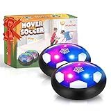 Atlasonix Hover Soccer Ball - Indoor Soccer Ball, Indoor Flying Toy Games (2 Floating Disk) Boy Birthday Gifts, Indoor Silent Game | 2 in 1 Pack
