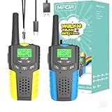 Walkie Talkies for Kids Rechargeable 2 Pack,3 Miles Long Range 22 Channels 2 Way Radio Mini Kid Wakey takey,Birthday, Toys for Age 3-12 Year Old Boys Girls