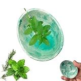 KEPNIONVER 2025 Handmade Pottery Herb Stripper Bowl – Ceramic Herb Peeling Cup with Multiple Hole Sizes for Leaf Removal, Kitchen Tool for Rosemary, Thyme, Kale, and More