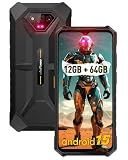 Ulefone Armor X13 Rugged Phones Unlocked, IP68/IP69K Waterproof Phone, MTk Helio G36 12GB+64GB, 50MP+24MP Night Vision Camera, 6.52" Display, 6320mAh, Android 15, NFC, Fingerprint ID, Black