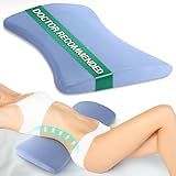 vamorry Lumbar Pillow for Sleeping, Lumbar Support Pillow for Bed for Back Pain Relief, Memory Foam Lower Back Pillow for Bed, Back Support Pillow for Side & Back Sleepers, Washable Cover