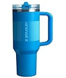 Stanley Quencher ProTour Flip Straw Tumbler with Leakproof Lid 40 oz | Built-In Straw and Handle | Cup Holder Compatible for Travel | Insulated Stainless Steel Cup | BPA-Free | Azure Fade