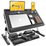 2-in-1 Bed & Lap Desk with Soft Cushions, Adjustable Height & Angle