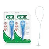 GUM EEZ-Thru Floss Threaders for Braces, Bridges & Implants, Easy Dental Floss Threading, 25 Count (Pack of 2)