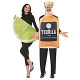 Funnlot Tequila and Lime Couples Costume 2 Pcs Halloween couple costumes Funny Margarita Costume Tequila Bottle & Lime Slice Couples Costumes 2025 for Food Theme Halloween Dress up Party