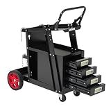 Garvee Welding Cart with Drawers, Welder Cart for Mig/Tig Welder