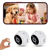 X W EI UNION Camera Hidden Home Mini Spy Camera WiFi Room Video Camera Hidden Small Nanny Cam with App Motion Detection Night Vision Indoor Security for Kids, Pet, Elders