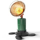Buyplus Portable Propane Heater, 6200 BTU Portable Camping Heater Outdoor with Electric Ignition, Control Valve, Gas Cylinder Base for Tent, Fishing, Garage, 7“L x 7"W x 10"H