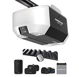 Chamberlain Garage Door Opener 3/4 HP Belt Drive myQ Garage Door Opener with Fixed Camera, Battery Backup, 2‑Bulb LED Lighting