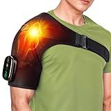EpixCare Shoulder Heating Pad Massage - 3 in 1 Cordless Electric Vibration Heated Brace Compression Wrap Massager - Warmer Device to Support Deep Tissue Relief Therapy Rotator Cuff Pain Frozen Arm