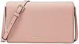 Michael Kors Women's Jet Set Medium Flap Crossbody Bag, Gold-Tone Hardware/Soft Pink