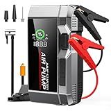 10 in 1 Car Jump Starter with Air Compressor 7000A, 35000mAh Battery Jumper Starter Portable, Jump Starter Battery Pack (All Gas/12.0L Diesel),150PSI Tire Inflator, 70 Starts 12V Auto Booster
