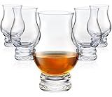 Whiskey Glasses Set of 6 - Clear Mint Julep Shot Glass Bar Gift Sake Sets, Old Fashioned Brandy Snifter Drinking Glasses Whisky Glass for Scotch Bourbon Liquor Tequila Gin Tonic Cognac Vodka Cocktail