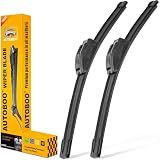 AUTOBOO 22" and 22" Windshield Wipers Blades (Pack Of 2)