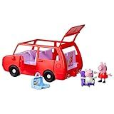 Peppa Pig Peppa's Big Family Car with 2 Figures (Fits 5), Toy Car Playset for Girls and Boys 3 and Up