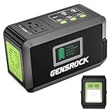 GENSROCK Portable Power Bank, 24,000mAh Portable Laptop Charger with 150W Peak AC Outlet, 8-Port Compatible with iPhone Series, MacBook, Dell, Samsung for Outdoor Camping Home Office Emergency.