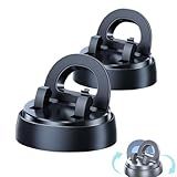 2PC Car Phone Holder 360-Degree Rotation,Cell Phone Holder for Car Dashboard,Horizontally Adjustable at 30°with Non-Slip Base,Strong Adsorption Cars-Holder,Fit for All Smartphones