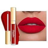 Depuplum Red Lipstick Matte for Women Superstay Long Lasting Lipstick Smudgeproof Red Liquid Lipsticks Cruelty Free Lip Makeup (DM29 Flamingo)