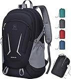 MIYCOO Backpack - Ultra Lightweight Packable Backpack for Travel Camping, Hiking Back Pack Waterproof Foldable Daypack for Men Women Black